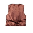 thumbnail image 2 of Scully Leather Kids Boys Brown Lamb Western Vest XS, 2 of 3