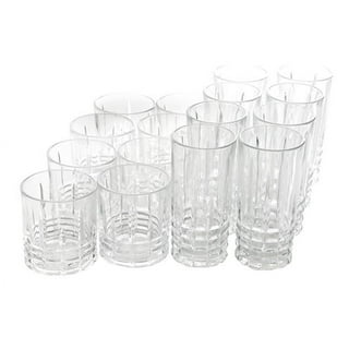 Jewelite 16-Piece Tumbler and Double Old Fashioned Glass Set
