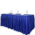 thumbnail image 4 of BalsaCircle 14 feet x 29" Polyester Banquet Table Skirt Royal Blue, 4 of 6
