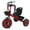 Red#2, variant on Lighting Tricycle For Toddlers Age 2-5 Years Old Balance Bike with Storage Basket Toddler Bike Ride-on Toys for Infant, Gifts for Baby Boys Girls(Pink\Red)