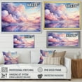 thumbnail image 4 of Designart "Pastel Dreamscapes Purple and Pink Sky" Oversized Landscapes Framed Wall Art - Traditional Purple Sky Bedroom Framed Canvas Wall Art, 4 of 6