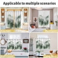 thumbnail image 6 of Foggy Forest Kitchen Curtains 63 Inch Length, Green Mist Mountain Natural Landscape Grommet Top Bedroom Living Room Curtains, Light Filtering Cafe Curtain Drapes 2 Panels Set 84''x63'', 6 of 9