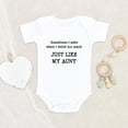 thumbnail image 2 of Funny Aunt Baby Clothes - Sometimes I'll Puke Whenever Drink Too Much Baby Clothes - Auntie Baby Clothes, 2 of 4