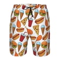 thumbnail image 4 of Naloa Hot Dog Burger Men's Beach Shorts, Surfing shorts, Swim trunks, Quick Dry Swim Trunks for Surfing Beach Fun - XX-Large, 4 of 9