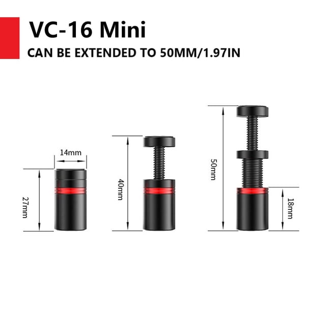 Graphics Card GPU Holder Support Vertical Telescopic Rotating Stand Bracket Aluminum Alloy Video Card Sag Holder Desktop PC Case Black VC16 Mini