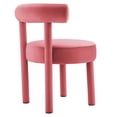 thumbnail image 4 of Side Dining Chair, Pink, Velvet, Kitchen Cafe Bistro Hospitality Restaurant, Modern Contemporary Boutique HB34834, 4 of 9