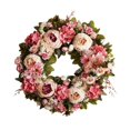 thumbnail image 3 of Corona floral para puerta, guirnalda decorativa para fotos, decoración artificial para el hogar, ideal para fiestas y celebraciones en, 3 of 8