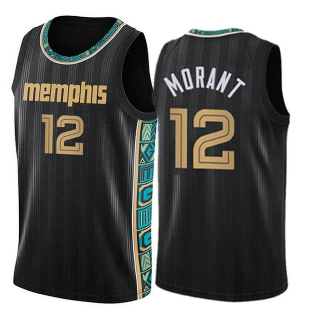 NBA_ Ja 12 Morant Jersey Jerseys Mens SXXL Black Green