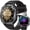 Black + Black Strap, variant on 2025 New Unisex Smart Watch, 1.43" HD AMOLED Screen, Ultra-Thin Zinc Alloy Frame, Bluetooth Call & Message Alert, Flashlight, Step/Calorie/Sleep Fitness Tracker, Premium Fashion Holiday Gift