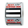 thumbnail image 1 of Almencla 100pcs/roll Auto Maintenance Service Due Reminder Oil Change Stickers Low-Tack Window Sticker Car Sticker with Perforation Line NEXT SERVICE DUE 2"x2", 1 of 8