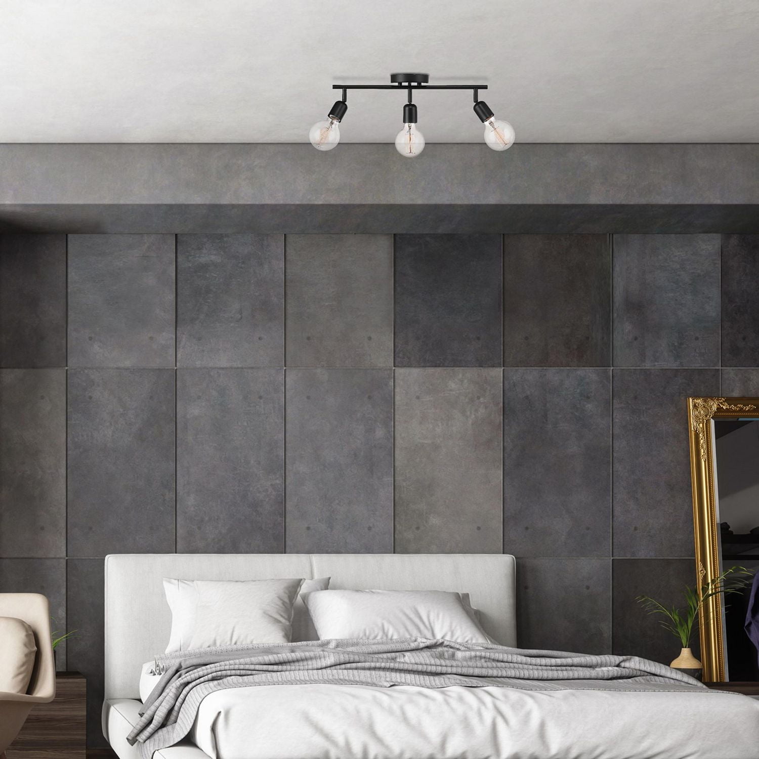 Pearson 3-Light Matte Black Track Lighting