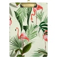 thumbnail image 1 of FMSHPON Flamingos Clipboard Hardboard Wood Nursing Clip Board and Pull for Standard A4 Letter 13x9 inches, 1 of 8
