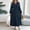 Navy, variant on Ayolanni Womens Party Dresses Plus Size Green V-Neck Long Sleeve Solid Maxi Dresses Teen Dresses L