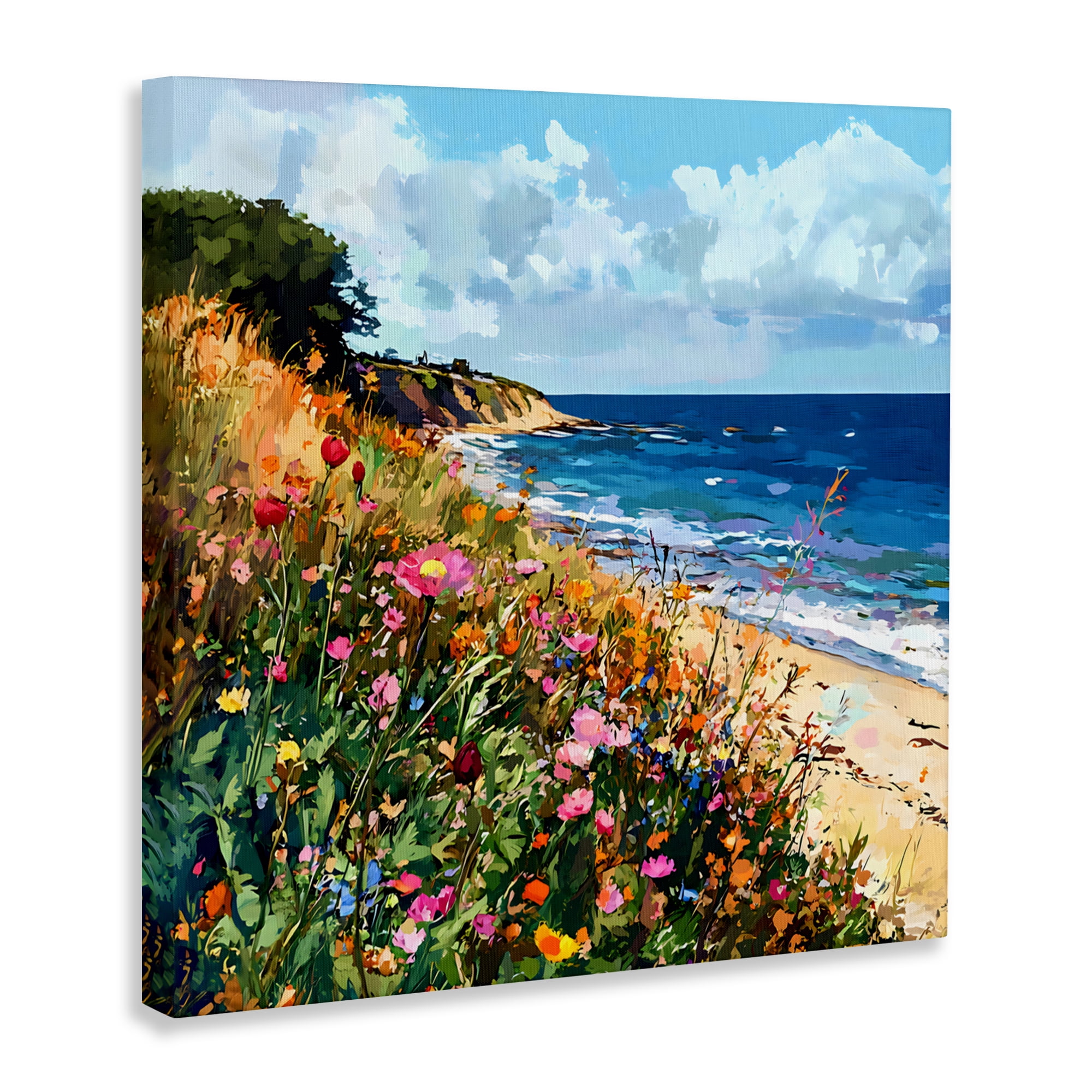 Stupell Industries Enchanted Oceanside Meadow Canvas Wall Art, design by Creative Studio