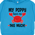 thumbnail image 3 of Inktastic My Poppy Loves Me Grandchild Toddler Hoodie, 3 of 4