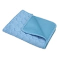 thumbnail image 2 of Estera de enfriamiento para mascotas Disipación de calor Transpirable Cómoda Almohadilla de hielo para mascotas de moda para verano S (adecuada para hasta 4 kg / 8,8 lb) Azul cielo, 2 of 5