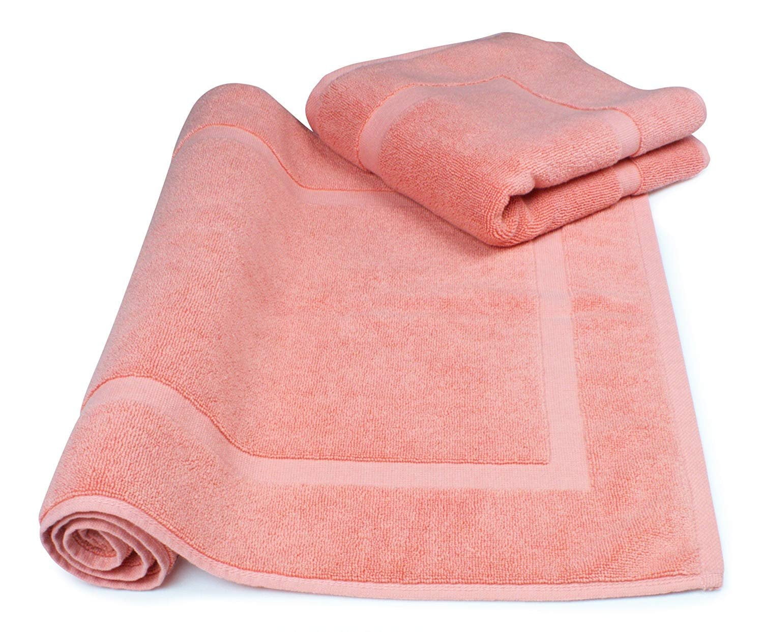 SALBAKOS Bath Mats, Set of 2, Coral