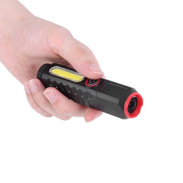 Linterna de emergencia XPE 4 modos COB LED linterna fuerte para exteriores (rojo)