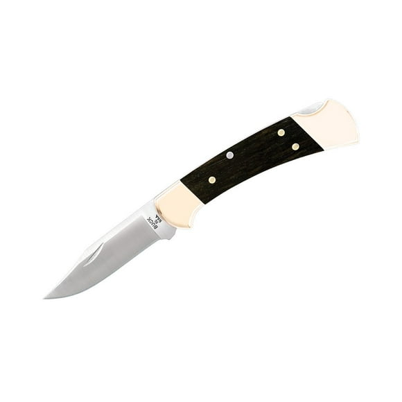 Buck 112 Couteau Ranger Bois d'Ébène 420HC Inoxydable 0112BRS-B Poche Knives