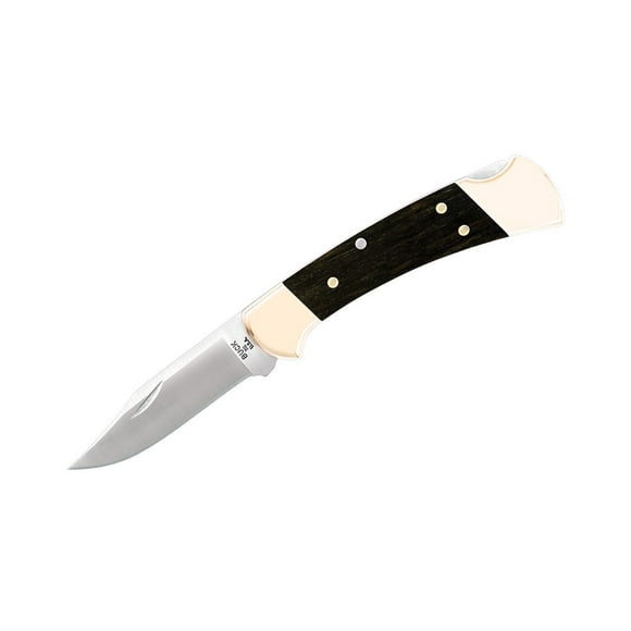Buck 112 Ranger Knife Ebony Wood 420HC Stainless 0112BRS-B Pocket Knives