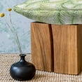 thumbnail image 3 of Palm Leaf Fluffy Throw Pillow Cushion Cover, Green Leaves of Coconut Palms Watercolor Style Fresh Nature Pattern, Decorative Square Accent Pillow Case, 24" x 24", Fern Green Pale Green, by Ambesonne, 3 of 5