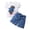 Blue, variant on Gubotare Cute Summer Outfits for Girls Girls Summer T-Shirt and Shorts Set with Side Pockets 3T 4T (Blue,3-4 Years)