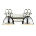 thumbnail image 3 of Yep by Golden Lighting Duncan 2-light Vanity in Pewter and Chrome shade, 3 of 4