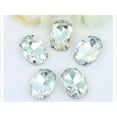 thumbnail image 6 of U8MO 20 Crystal Glass Oval Sewing Rhinestones Rose Montees Beads 10X14mm 13X18mm-Silver+ Mixed Colour Crystal-13X18mm, 6 of 8