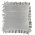 thumbnail image 2 of Mina Victory Life Styles 20x20" Square Velvet Sponge Finger Throw Pillow in Gray, 2 of 5