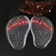 thumbnail image 5 of 3 pares de medias plantillas con patrón de mariposa Inserciones de gel cómodas Plantilla frontal Cojín de zapato transpirable para faldas Tacones altos (rojo azul transparente), 5 of 6