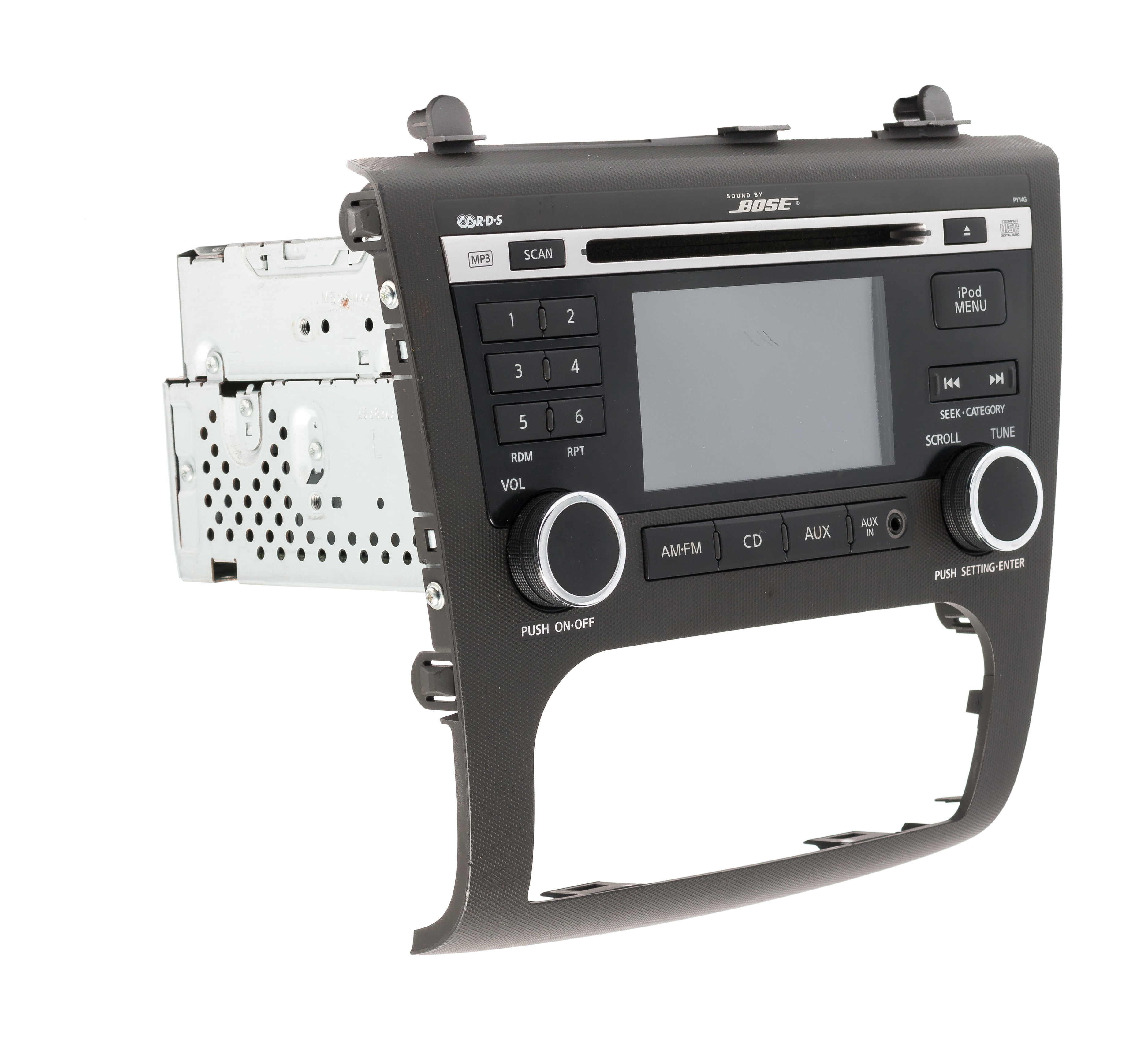 Restored 20102013 Nissan Altima AM FM Radio Single Disc CD w AUX Player 281852X00B PY14G (Refurbished)