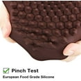 thumbnail image 3 of Chocolate Chip Mold 202 Cavity Silicone Mini Candy Molds LFGB 2 Pack For Non Dairy & Sugar Organic Chocolate Chips & Mini Gumdrop, Ganache, Small Dot Cake Decoration (1 Scraper Included), 3 of 7