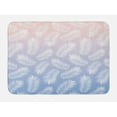 thumbnail image 1 of Ombre Bath Mat, Summer Tropic Fan Palm Leaves on Background, Plush Bathroom Decor Mat with Non Slip Backing, 29.5" X 17.5", Blush Ceil Blue, by Ambesonne, 1 of 2