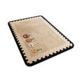 thumbnail image 2 of Tuvgenk Bath Floor Mats Cute Funky Water Absorbent Bathroom Bath Rugs Waves Non-Slip 16 X 24 in, 2 of 8
