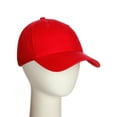 thumbnail image 5 of D&I Plain Dad Hat 100% Cotton Unstructured Hat Unisex Strap Cap - 2Pk - Red Red, 5 of 7