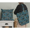 thumbnail image 5 of Soimoi Florals Print, Velvet Fabric, Decor Sewing Fabric by The Yard 54 Inch Wide,Decorative Fabric for Upholstery and Home Accents, Teal Blue, 5 of 6