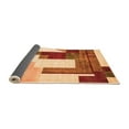 thumbnail image 2 of Ahgly Company Indoor Square Oriental Orange Modern Area Rugs, 3' Square, 2 of 4