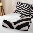 thumbnail image 4 of Erosebridal Zebra Stripe Bed Spread Queen,Animal Line Queen Coverlet Set For Girls,3-Piece, 4 of 7