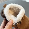 thumbnail image 6 of Linfrsh Toddler Boots Kids Work Boots Boys Girls Side Zipper Lace Up Work Boots Combat Boots for Toddler Girl Coffee,13, 6 of 7