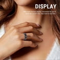 thumbnail image 4 of Smart Ring with APP Display Screen Multiple Sports Modes IP68 Water Resistant Stainless Steel 18mAh Smart Fitness Ring for Cycling Running Black 11, 4 of 4