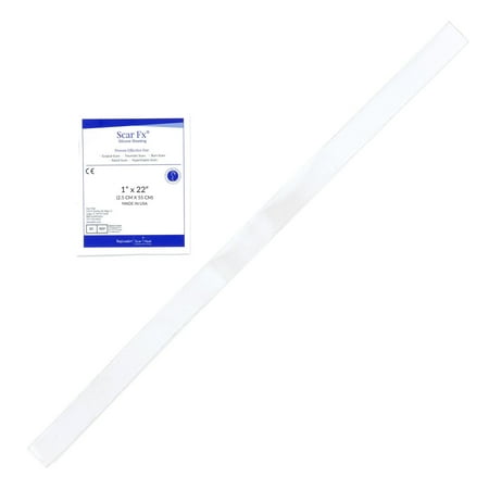 Rejuvaskin Scar Fx Silicone Sheeting - 1" x 22" - 100% Healthcare Grade Silicone - Physician Recommended