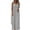 5#a Gray, variant on Linen Jumpsuits for Women, Casual Cotton Linen Button Rompers Overalls Wide Leg Casual Beach Overalls with Pockets Royal Blue L