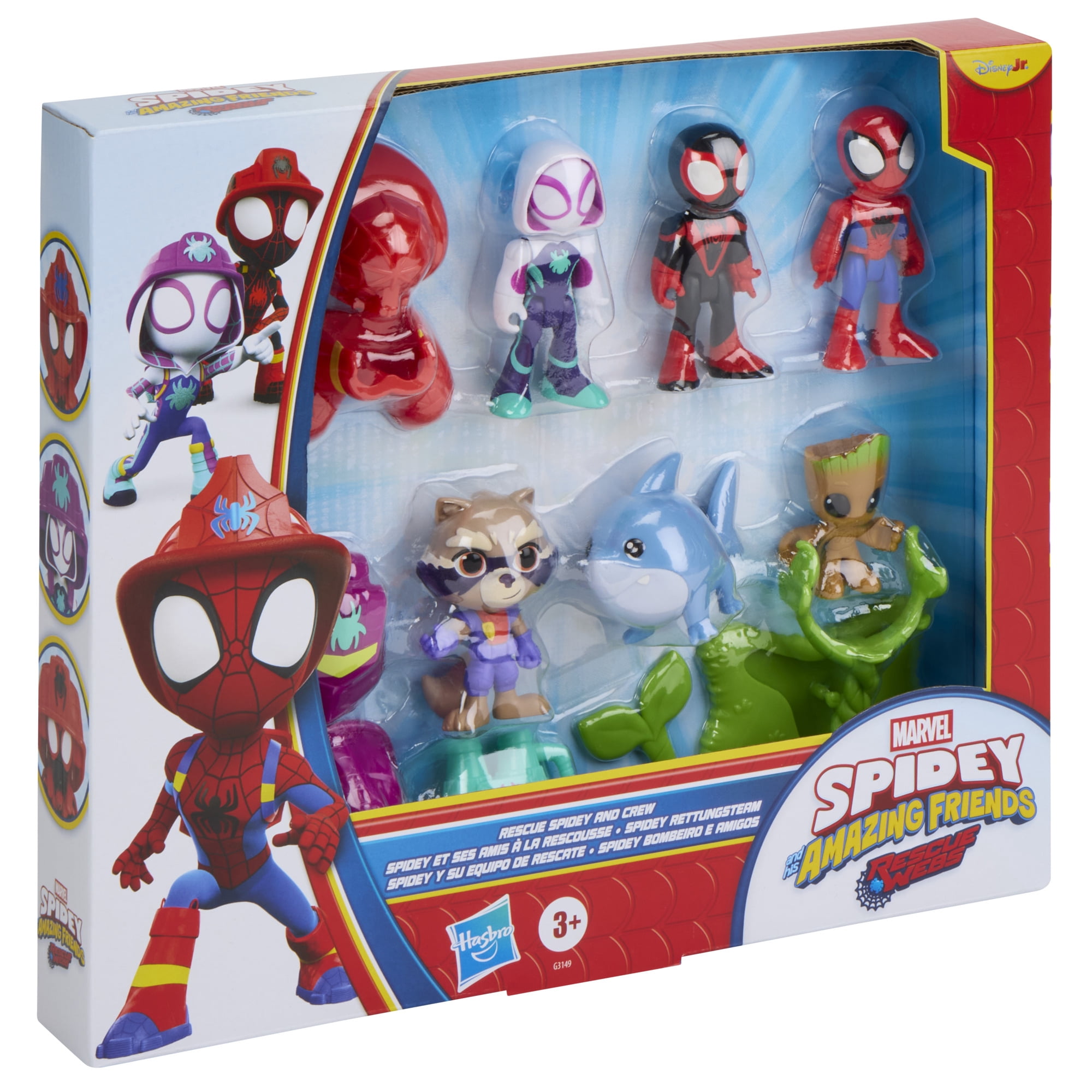 Marvel Spidey and his Amazing Friends Rescue-Webs Rescue Spidey and Crew Action Figures