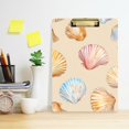 thumbnail image 2 of FORMRS Acrylic Clipboard with Low Profile Clip Standard A4 Letter Size, 12.5" x 9", Watercolor Seashell, 2 of 8