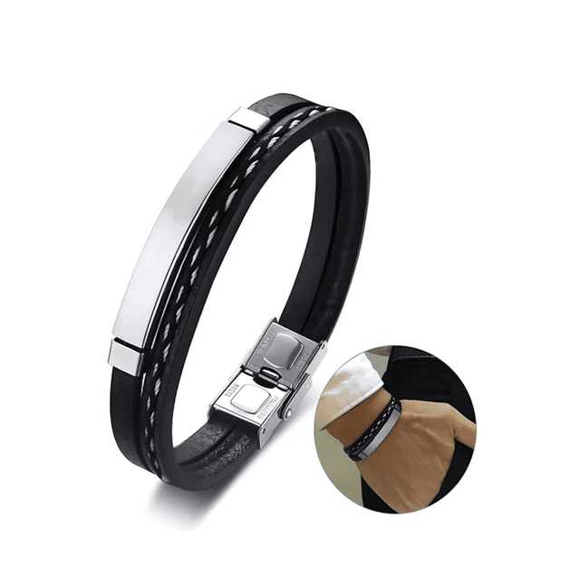 Pulsera de Hombre Esclava Acero Inoxidable color negro