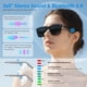thumbnail image 3 of GetD Gafas Inteligentes AI con Asistente ChatGPT, Traducción en Tiempo Real, Lentes de Sol Polarizadas Hombres & Mujer Unisex, Auriculares y Gafas 2 en 1 (Black Frame + Grey Lenses), 3 of 5
