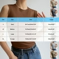 thumbnail image 3 of KIHOUT Women's Solid Color Crew Neck Sleeveless Tank Top Form-Fitting Base Layer for Casual Daily Summer Wear, 3 of 3