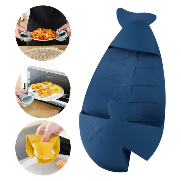 1PC Kitchen Thickened Prevents Scalding Gloves Oven Microwave Oven High Temperature Heat-insulating Gloves Non-slip Prevents Scalding Gloves Clip