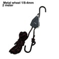 thumbnail image 1 of 1/8Plastic Dipped S Hook Lanyard Binding Rope Pulley Pull Rope Tent Lifting Rope B:1/8 4mm 2M, 1 of 9