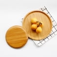 thumbnail image 4 of Bandeja de Cocina forma forma Bambú Platos para Tarta Postre Tarta Adornos para Cocina Comedor L Sunnimix Bandeja de porción de frutas de bambú, 4 of 8